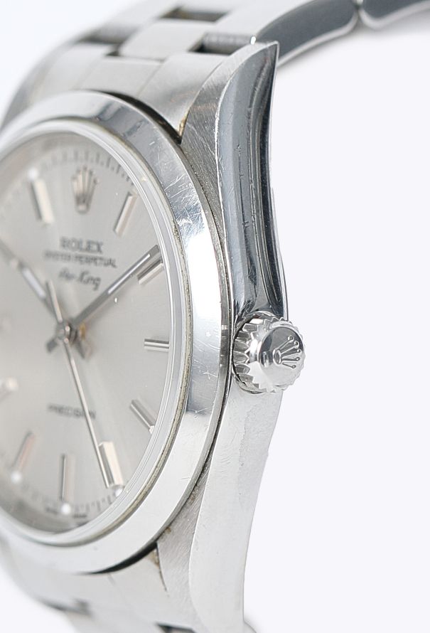 Rolex Air-King Silver Dial & Stainless Steel Watch - 5