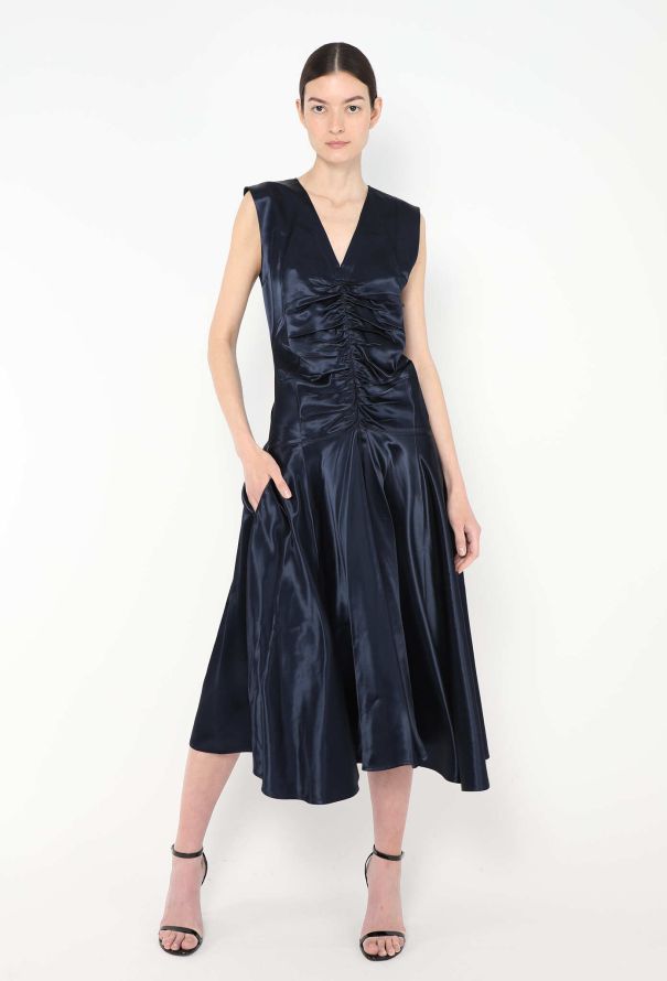 Céline F/W 2016 Ruched Charmeuse Dress - 3