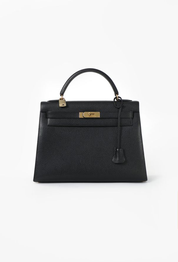 Hermès Black Ardennes Kelly Sellier 32 - 1