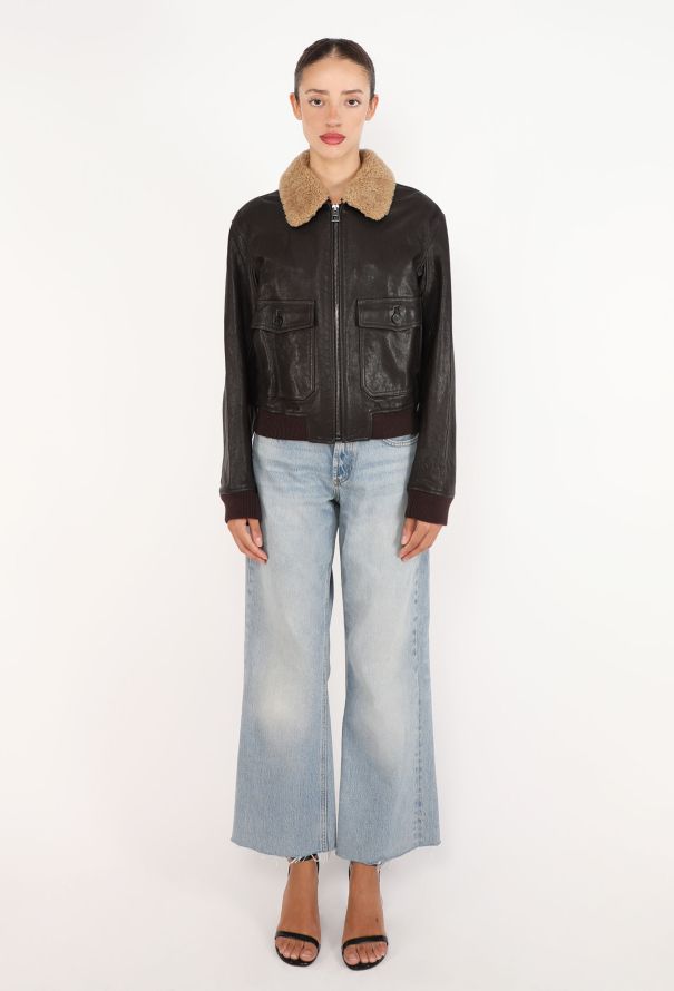 Dior Painted Leather Aviator Jacket, Pre-Fall 2024 - 4