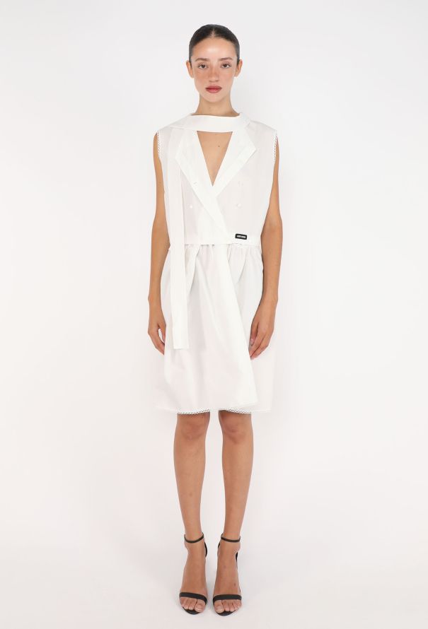 Miu Miu Cotton Lavallière Dress, S/S 2025 - 3