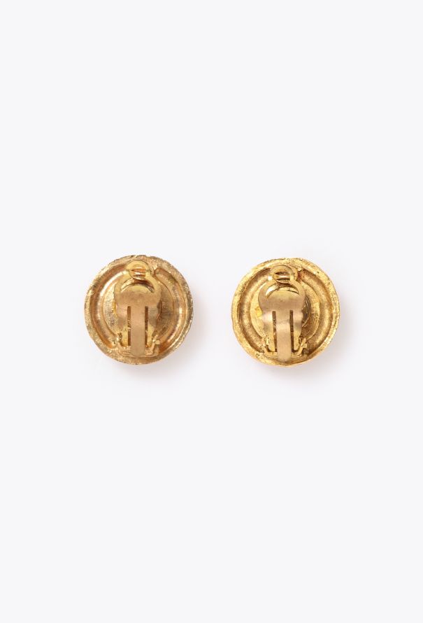 Chanel '80s Gripoix Strass Clip Earrings - 3