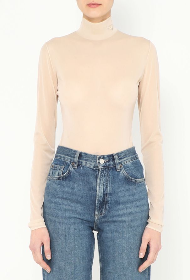 Prada 2023 Turtleneck Emblem Bodysuit - 1