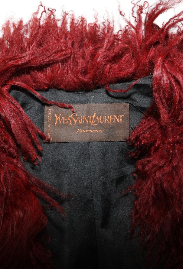 Saint Laurent Rare 1987 Mongolian Shearling Coat - 7