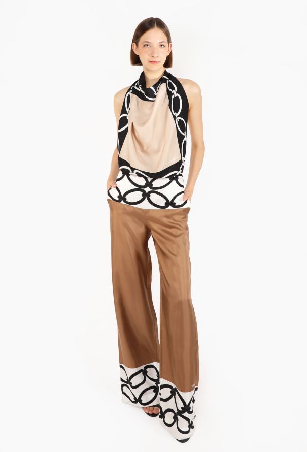 Valentino Foulard Open-Back Jumpsuit, Resort 2023 - 1