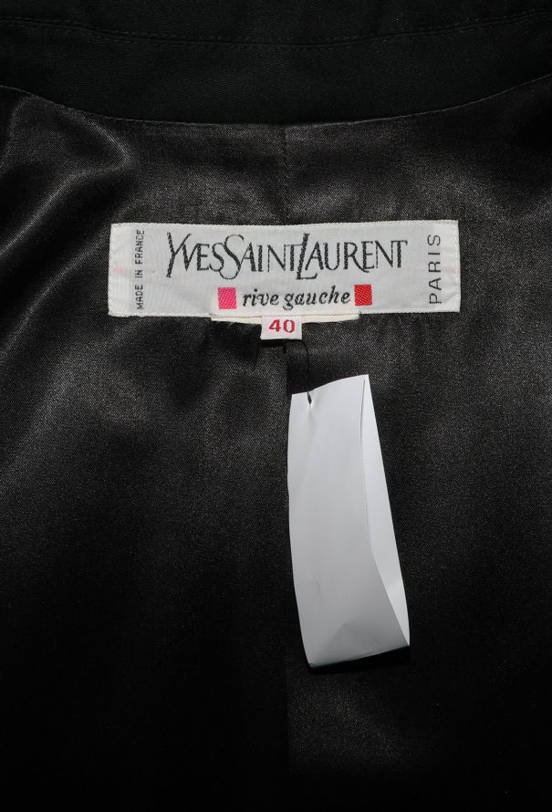 Saint Laurent Vintage Crêpe Smoking Coat - 6