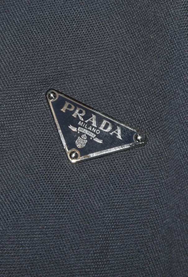 Prada 2024 Halter Emblem Polo Top - 5