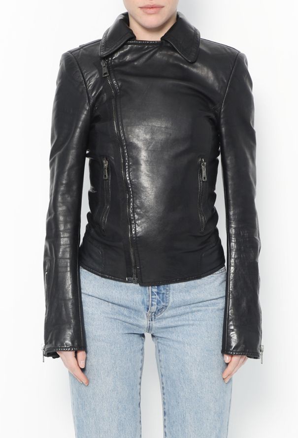 Balenciaga Lambskin Biker Jacket - 4
