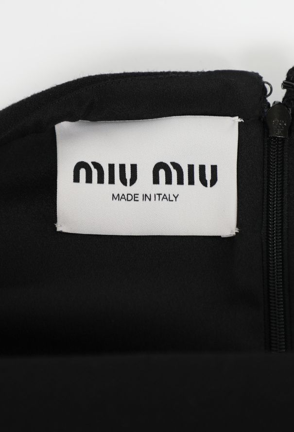 Miu Miu Natté Wool Cut-Out Dress, F/W 2024 - 6