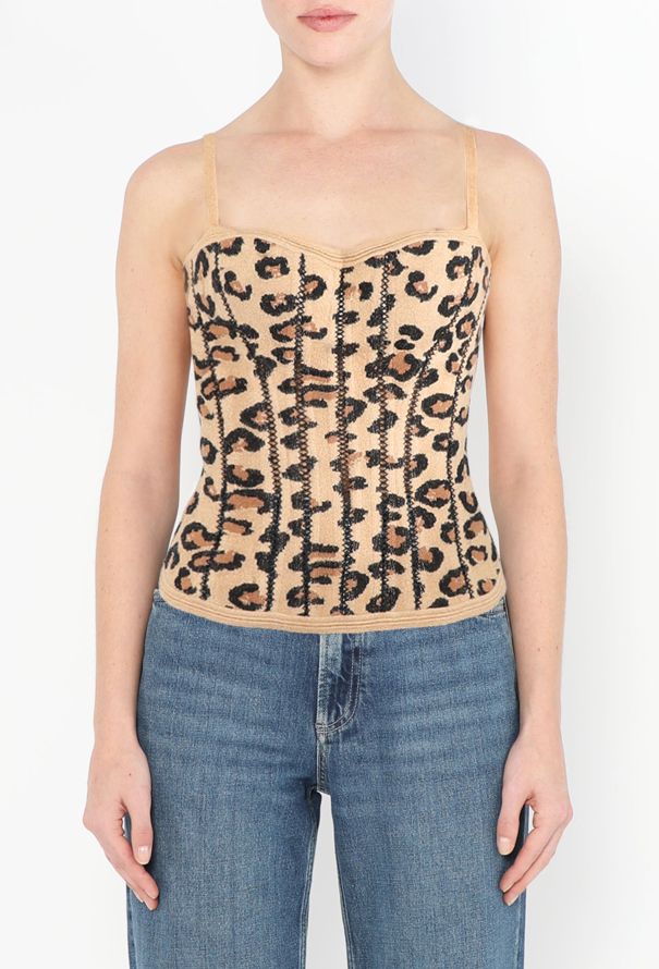 Alaïa ICONIC F/W 1991 Leopard Bustier Top - 1