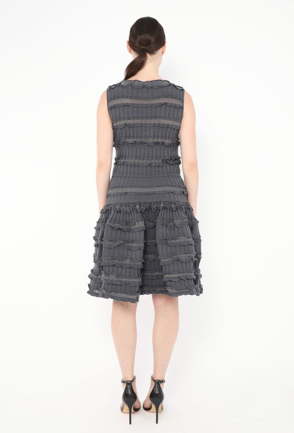 Alaïa Harlequin Ruffled Skater Dress - 3