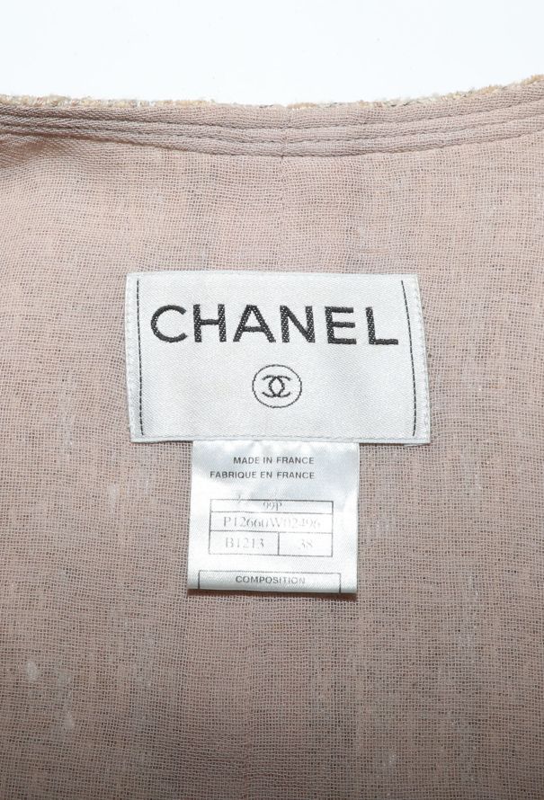 Chanel 1999 Tweed Collarless Jacket - 6