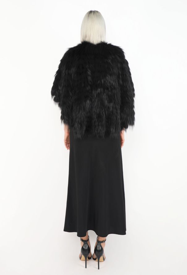 Louis Vuitton F/W 2017 Foxtail Capelet Jacket - 6