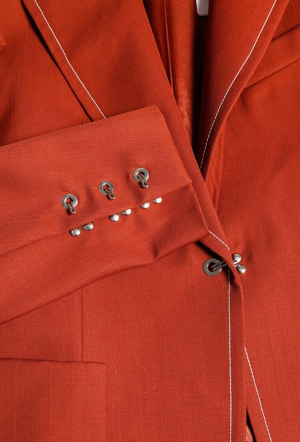 Thierry Mugler S/S 2019 Contrast Stitch Blazer - 8