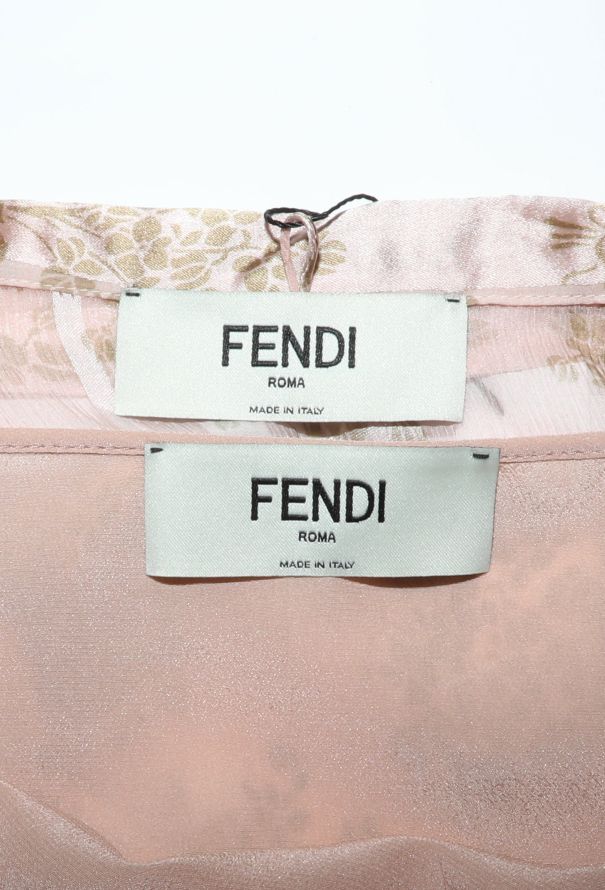 Fendi S/S 2025 Printed Chiffon Dress - 6