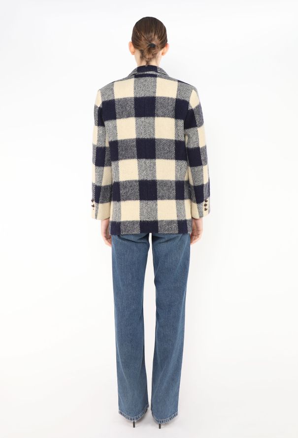 Issey Miyake Vintage Plaid Wool Jacket - 5