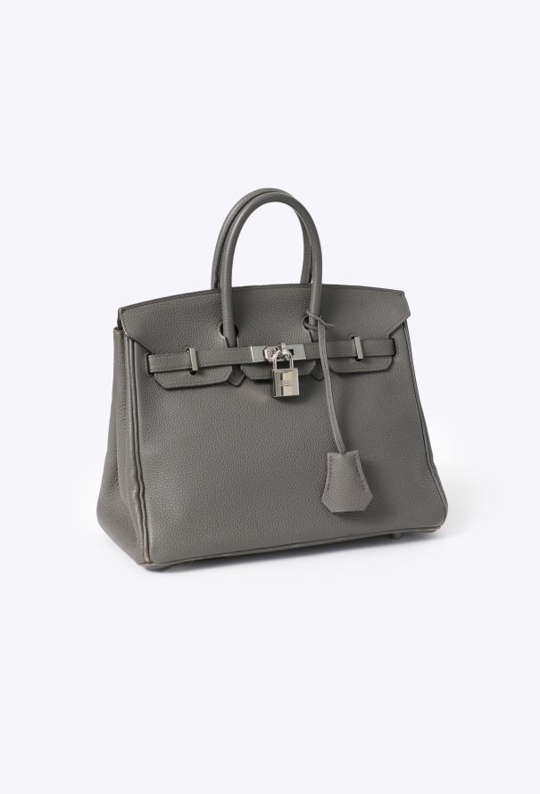Hermès Gris Meyer Togo Birkin 25 - 3