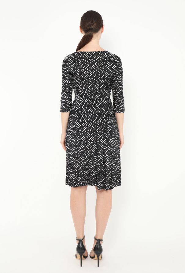 Dior Ruched Silk Polka Dot Dress - 4 Dior Ruched Silk Polka Dot Dress - 4