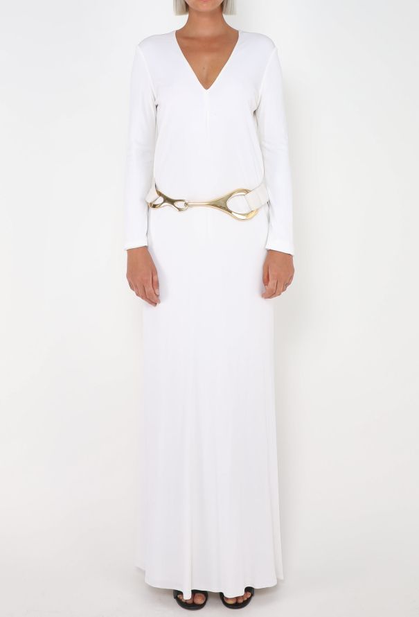 Gucci COLLECTOR F/W 1996 Horsebit Jersey Gown - 6