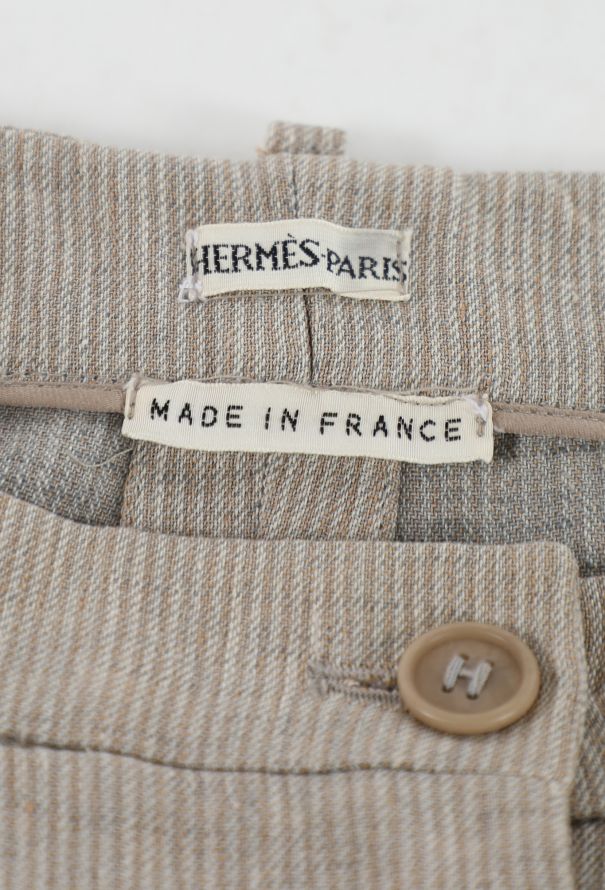 Hermès S/S 1999 Linen Column Skirt - 6