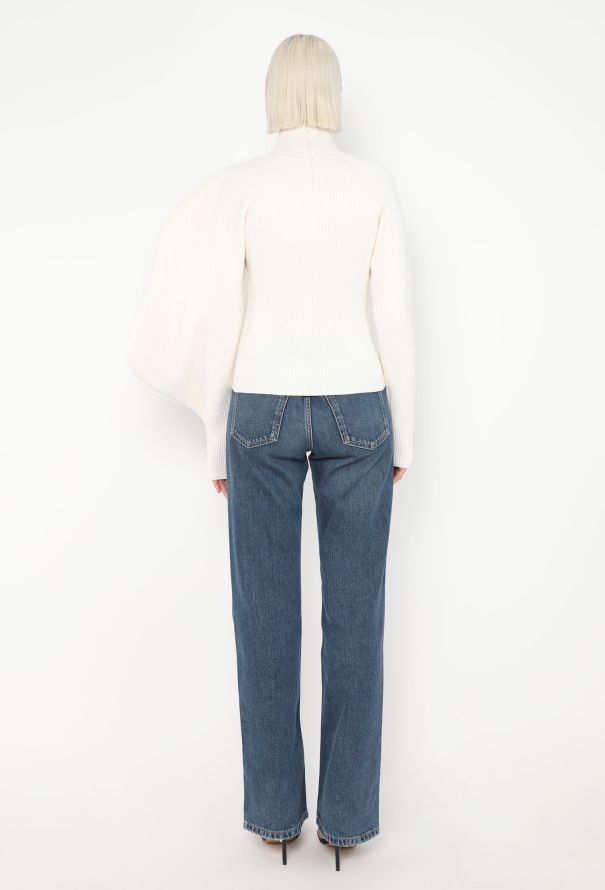 Alaïa F/W 2023 Asymmetrical Ribbed Sweater - 4