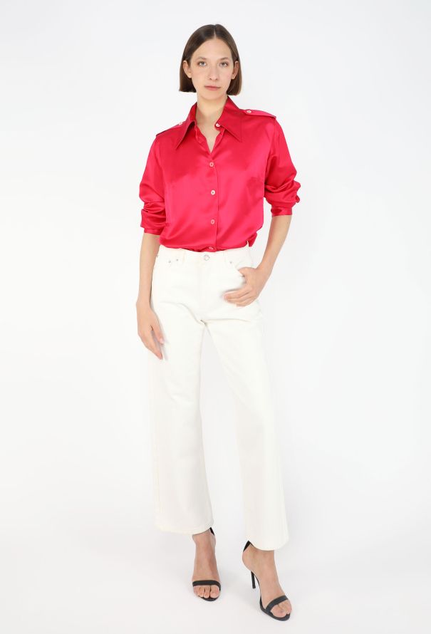 Gucci Silk Épaulette Blouse, 1996 - 1