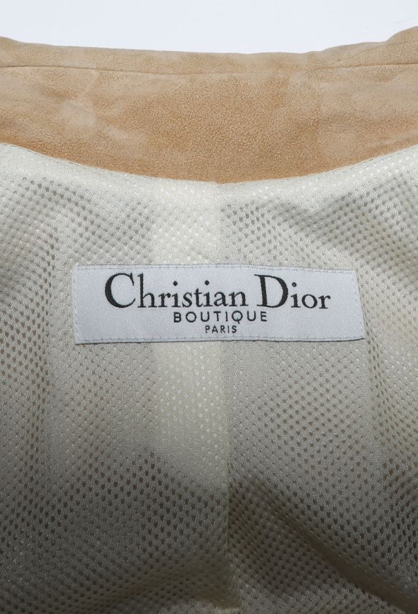 Dior STUNNING S/S 2005 Suede Embroidered Trench - 8 Dior STUNNING S/S 2005 Suede Embroidered Trench - 8