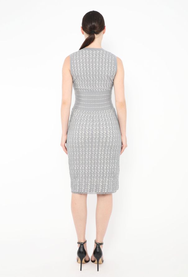 Alaïa Felted Laser-Cut Dress - 4
