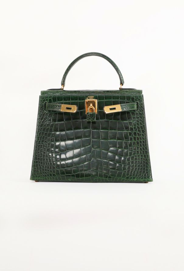 Hermès Vert Émeraude Alligator Kelly Sellier 28, 1992 - 3