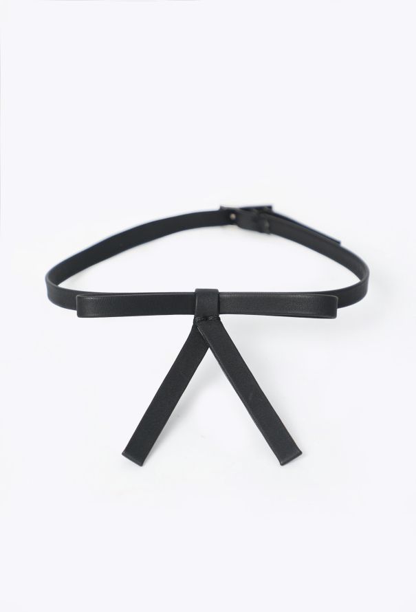 Saint Laurent Leather Bow Choker, S/S 2001 - 2