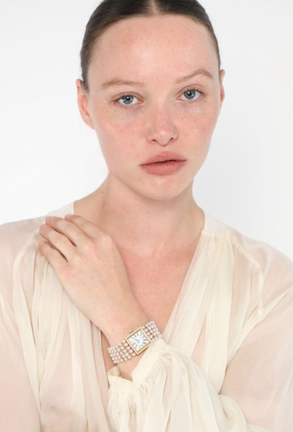Chanel '80s Mademoiselle 18K Yellow Gold & Pearl Watch - 4 Chanel '80s Mademoiselle 18K Yellow Gold & Pearl Watch - 4