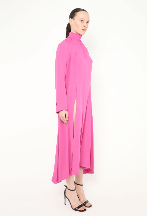 Balenciaga S/S 2017 Silk Slit Tunic Dress - 5