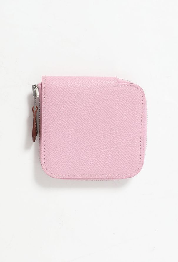 Hermès Béarn Coin purse in Pink Leather – Fancy Lux