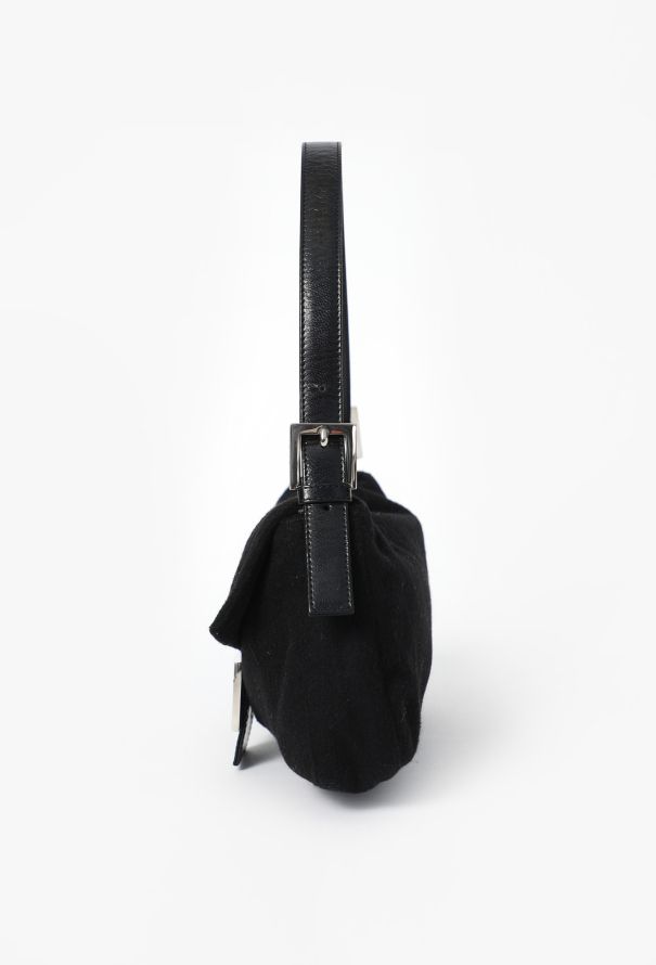 Fendi Early 2000s Cashmere Baguette Bag - 5
