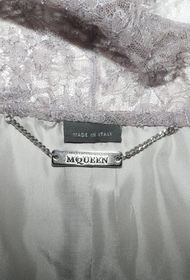 Alexander McQueen 2005 Striped Chantilly Blouse - 6