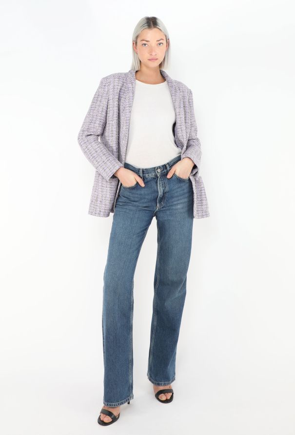 Chanel S/S 2016 Tweed Shawl Blazer - 5