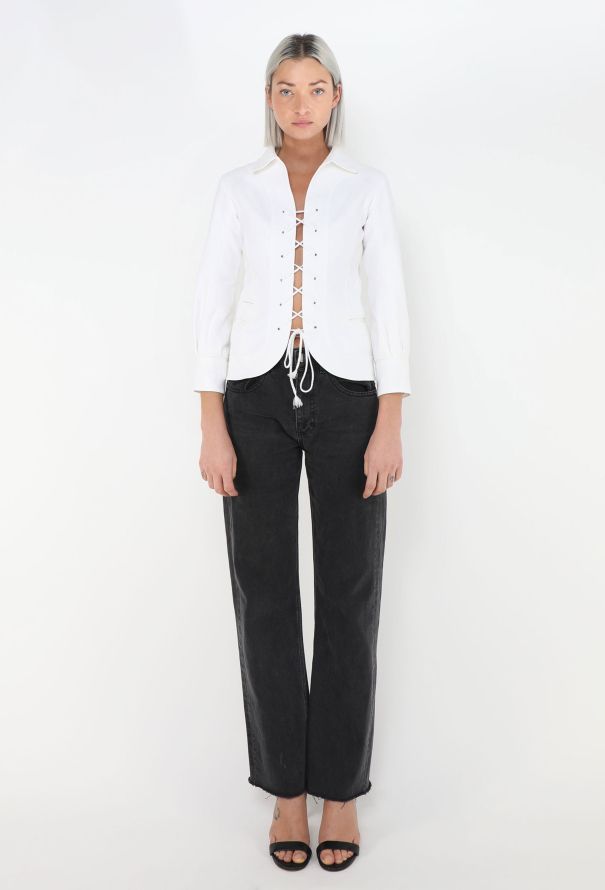 Louis Vuitton Early 2000s Lace-Up Jacket - 2