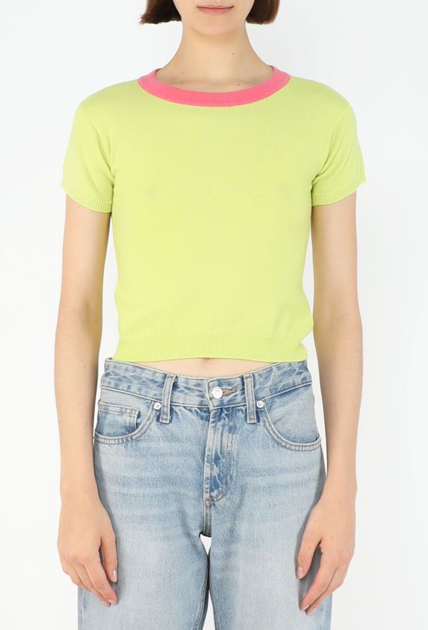 Chanel Neon Cashmere Cardigan Set, Resort 1995 - 7