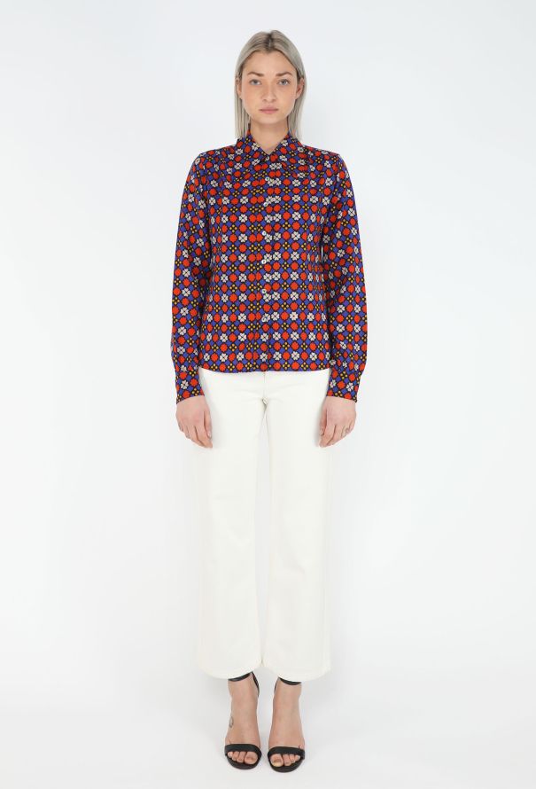 Saint Laurent ICONIC Fall 1971 Printed Crêpe Blouse - 3