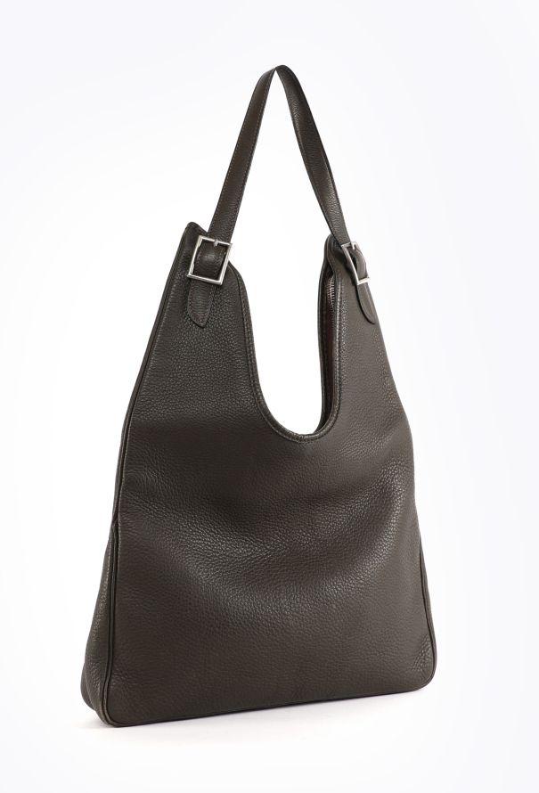 Hermès Vert Loden Taurillon Clémence Massai PM - 2