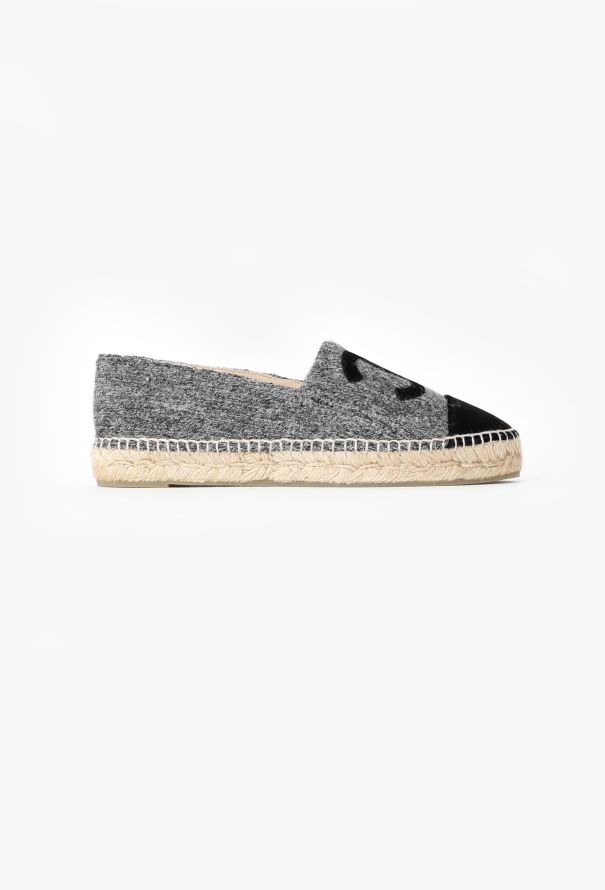 Chanel Velvet Trim 'CC' Espadrilles - 1