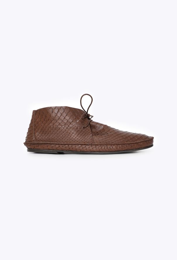 The Row Tyler Snakeskin Desert Mocassins, S/S 2024 - 1