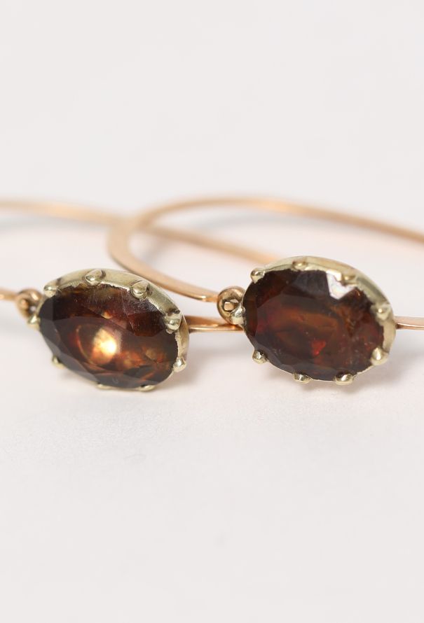 Vintage Fine Jewelry 18k Yellow Gold & Gemstone Earrings - 7 Vintage Fine Jewelry 18k Yellow Gold & Gemstone Earrings - 7