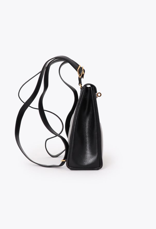 Hermès Vintage Black Box Kelly Ado 20 Backpack - 4 Hermès Vintage Black Box Kelly Ado 20 Backpack - 4