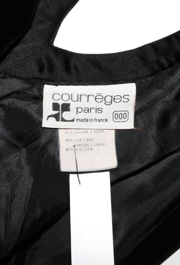 Courrèges '70s Open-Back Velvet Gown - 6