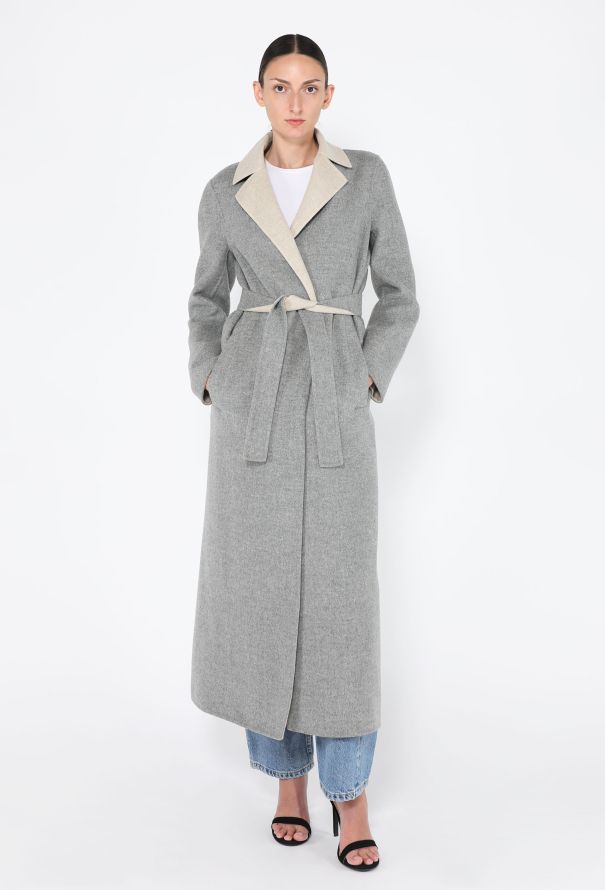 The Row Double-Faced Belted Wool Coat - 2