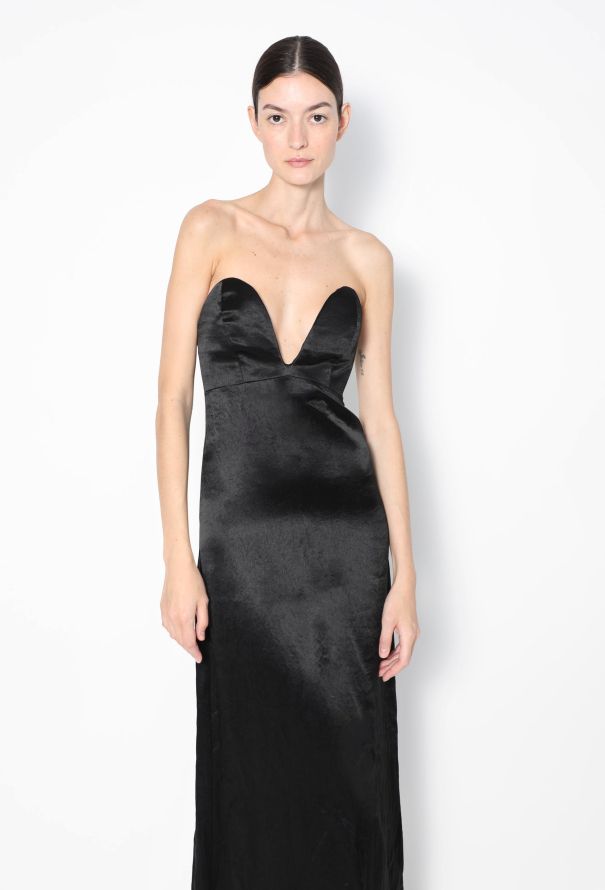 Loewe F/W 2023 Charmeuse Bustier Dress - 1