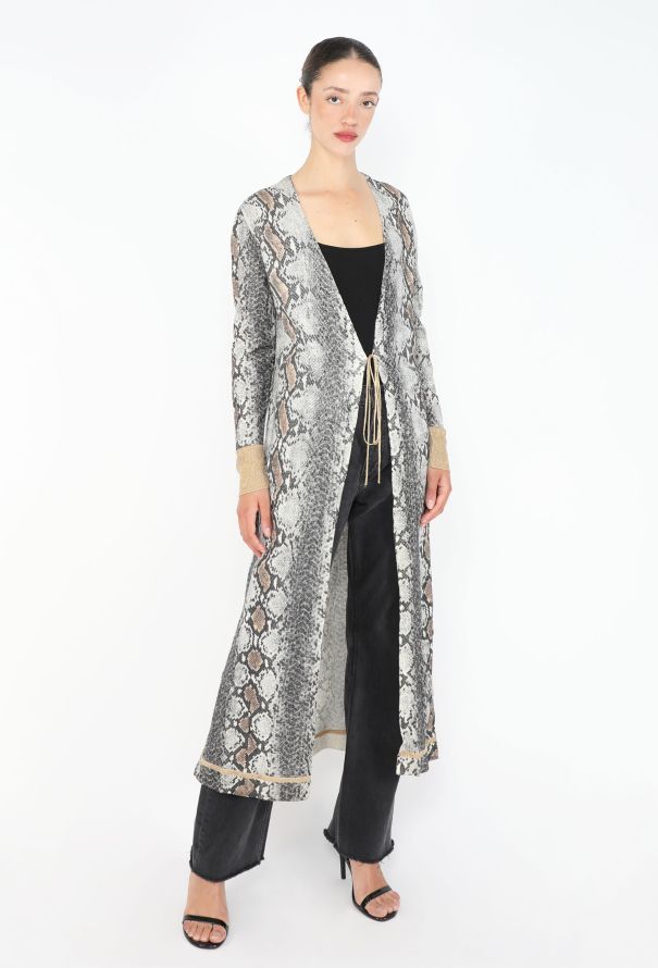Roberto Cavalli Snake Print Jersey Kaftan - 2