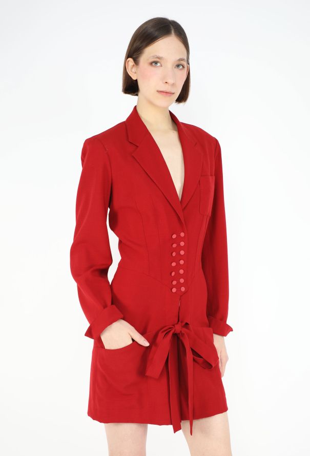 Alaïa RARE F/W 1988 Corset Blazer Dress - 4