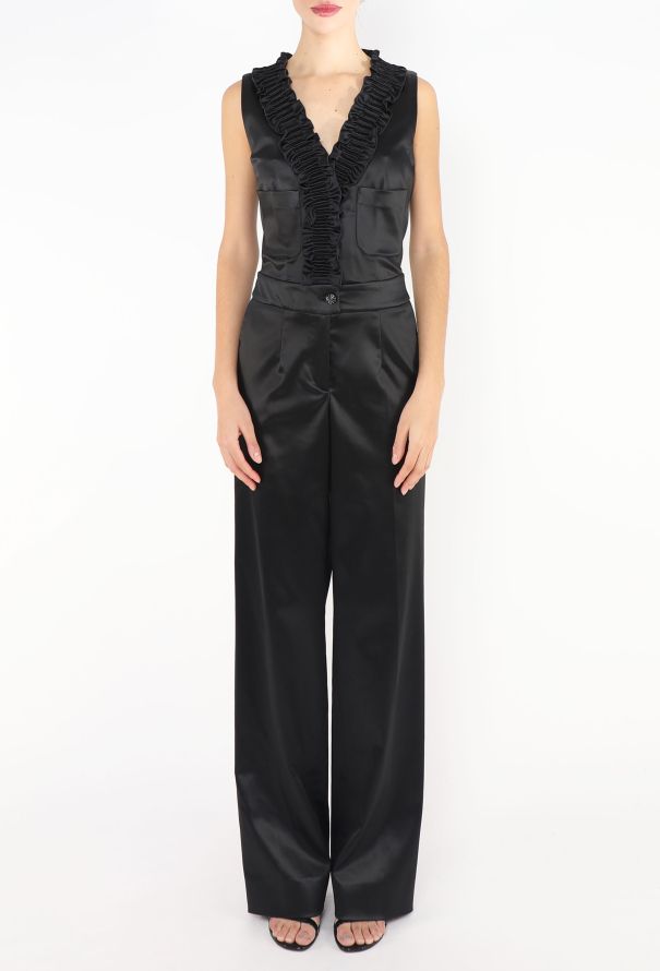 Chanel 2016 Ruffled Smoking Jumpsuit - 2